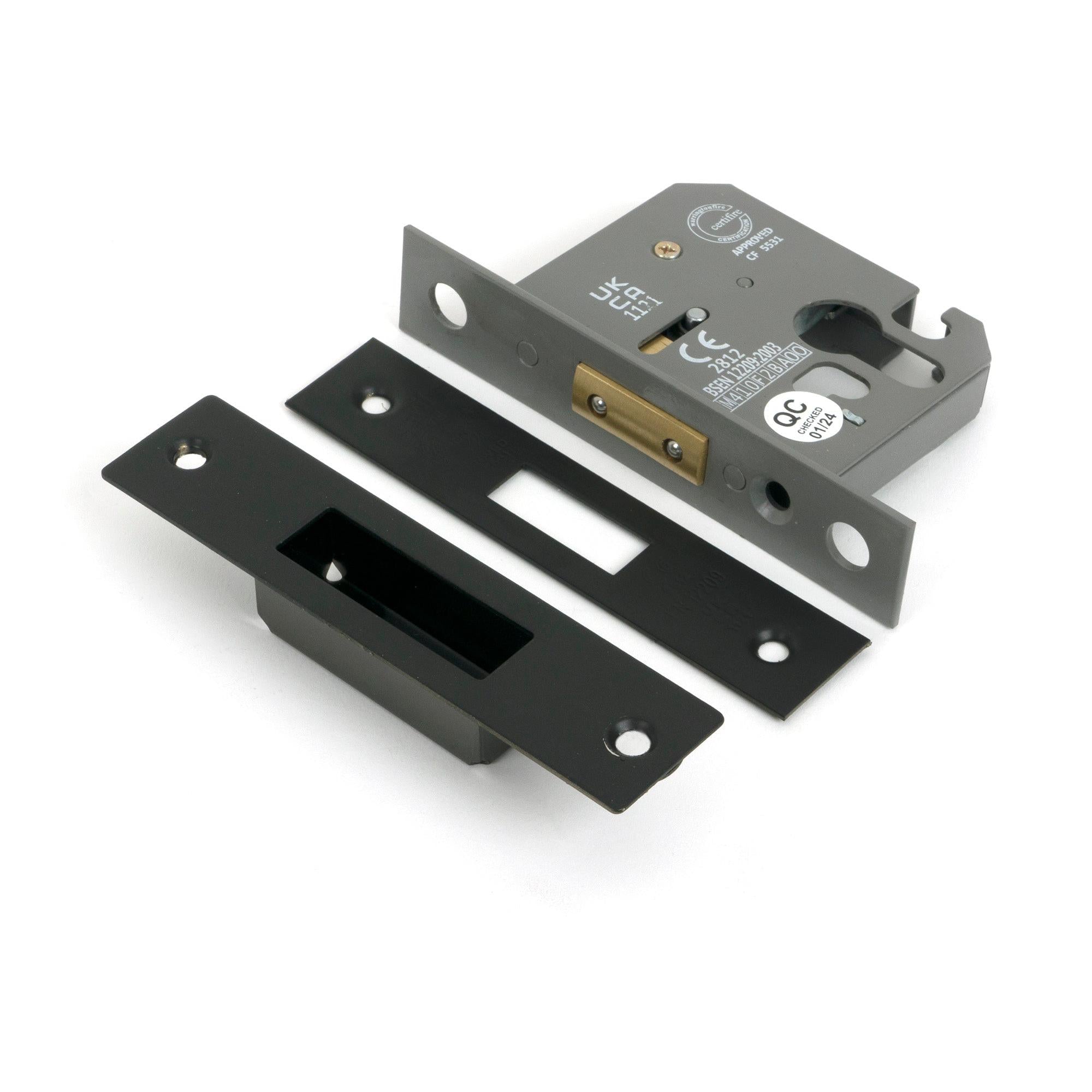 Aged Bronze 2½" Euro Profile Dead Lock - Deadlocks & Deadbolts - From The Anvil - Yester Home