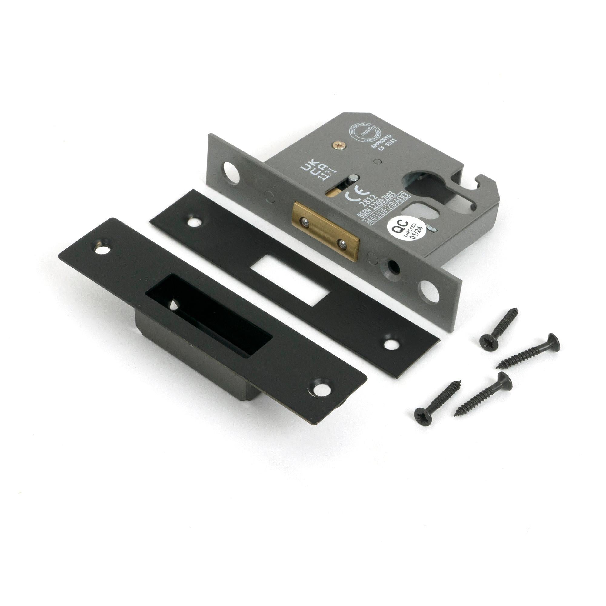 Aged Bronze 2½" Euro Profile Dead Lock - Deadlocks & Deadbolts - From The Anvil - Yester Home