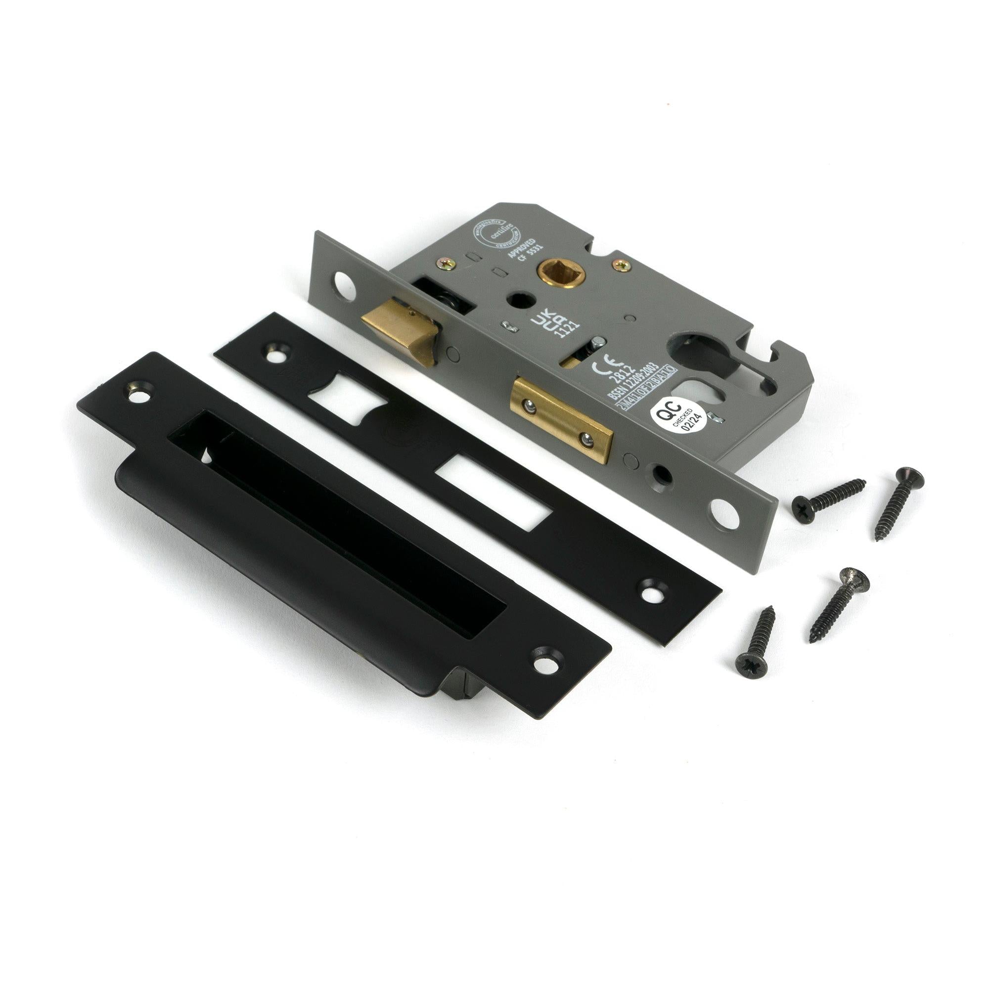 Aged Bronze 2½" Euro Profile Sash Lock - Euro Locks - From The Anvil - Yester Home