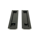 Aged Bronze 250mm Plain Rectangular Pull - Privacy Set | From The Anvil-Cabinet Pulls-Yester Home