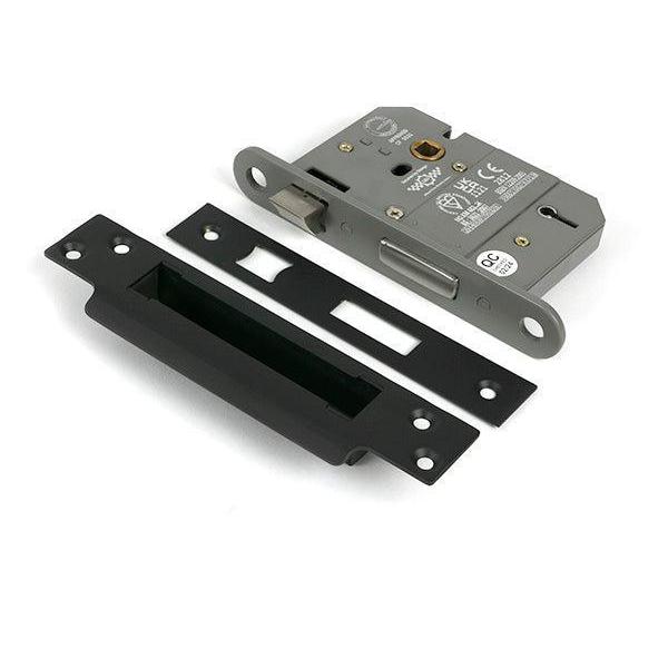 Aged Bronze 3" 5 Lever BS Sash Lock - Sash Locks - From The Anvil - Yester Home