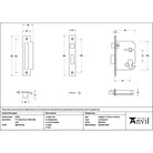 Aged Bronze 3" Euro Profile Sash Lock - Euro Locks - From The Anvil - Yester Home