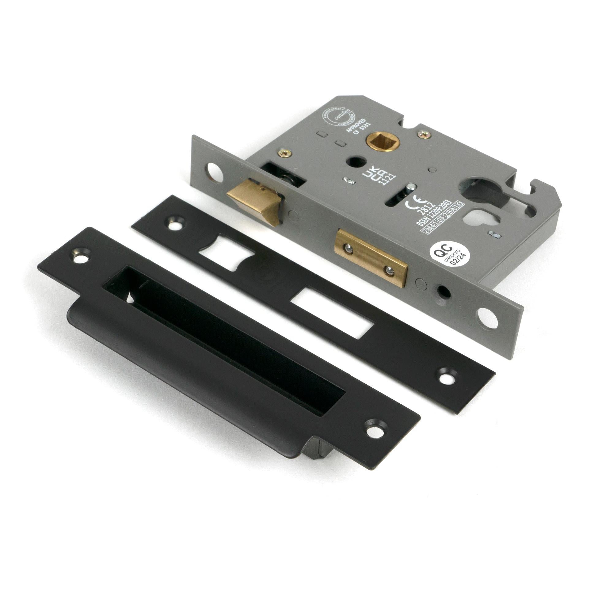 Aged Bronze 3" Euro Profile Sash Lock - Euro Locks - From The Anvil - Yester Home