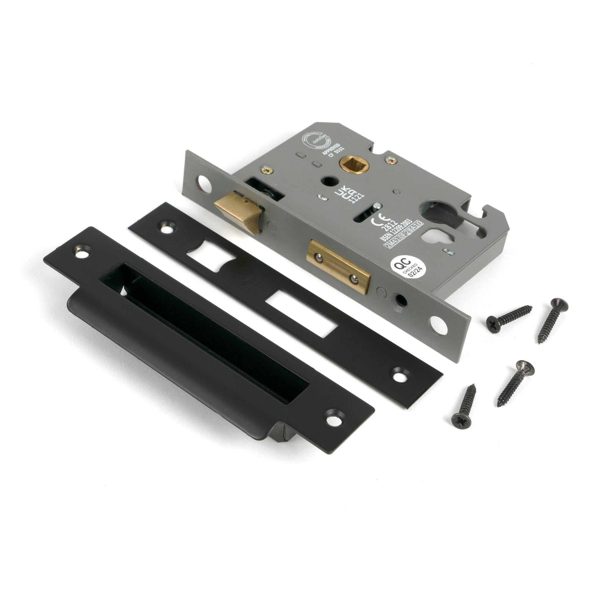 Aged Bronze 3" Euro Profile Sash Lock - Euro Locks - From The Anvil - Yester Home