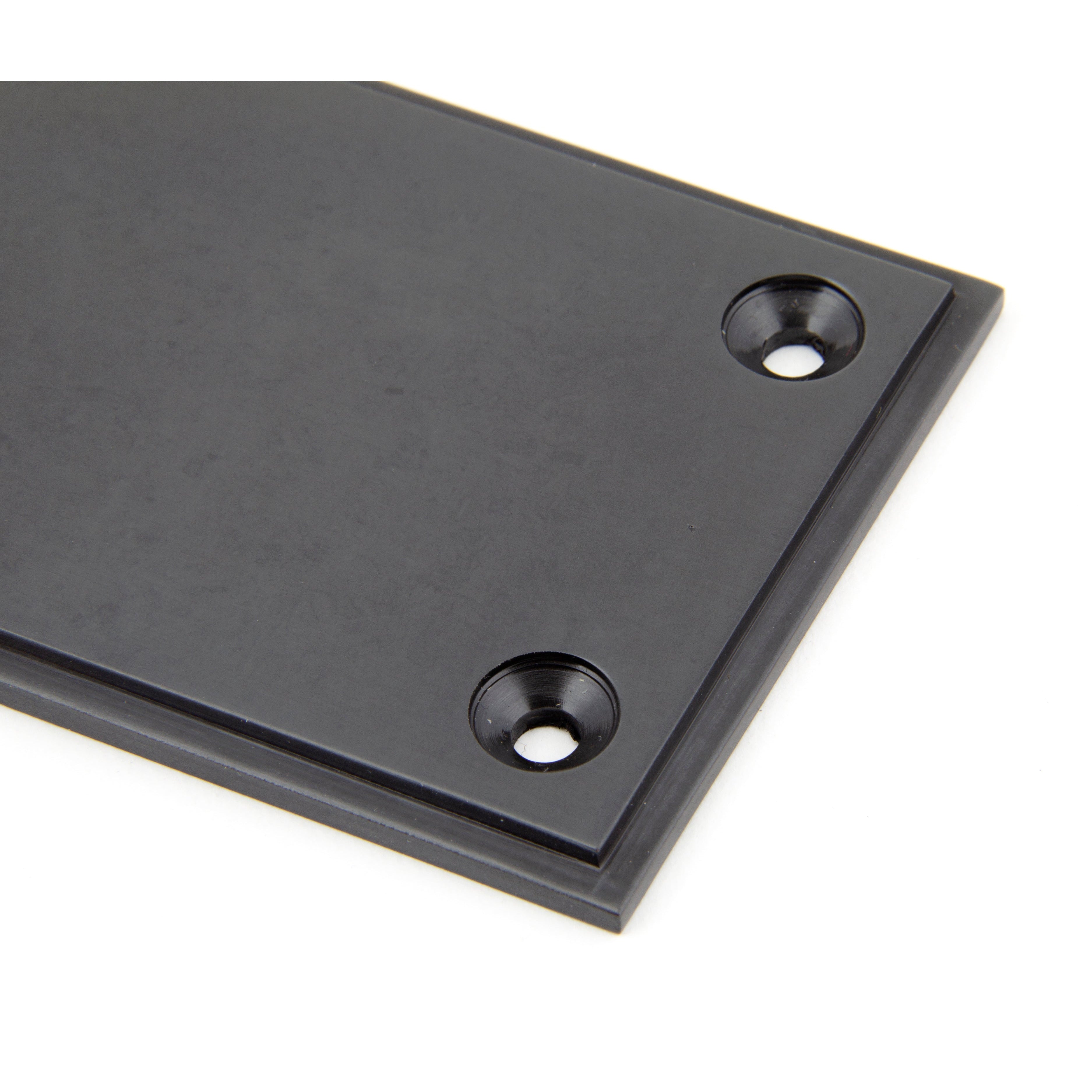 Aged Bronze 300mm Art Deco Fingerplate | From The Anvil-Fingerplates-Yester Home