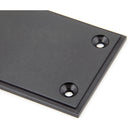 Aged Bronze 300mm Art Deco Fingerplate | From The Anvil - Fingerplates - From The Anvil - Yester Home