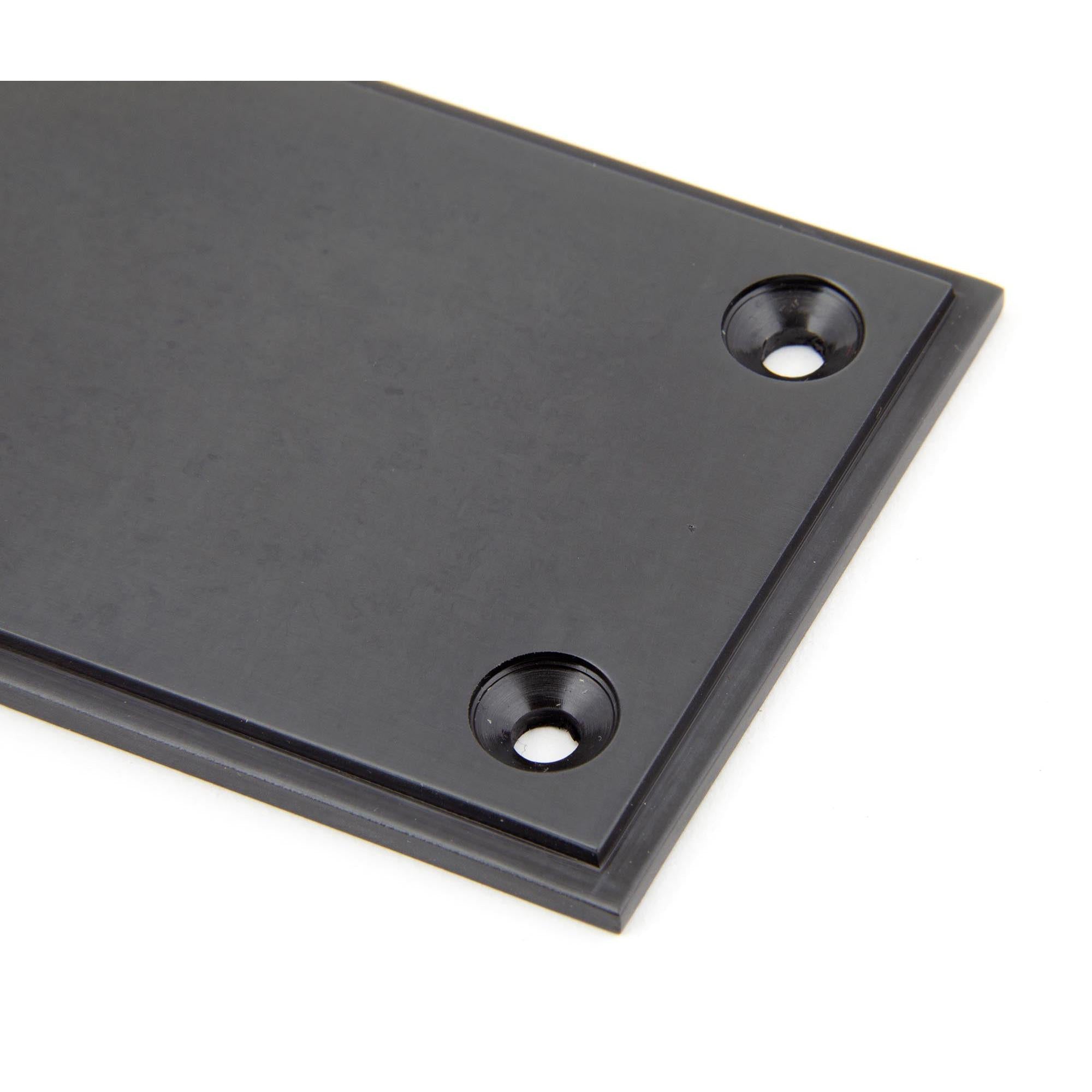 Aged Bronze 300mm Art Deco Fingerplate | From The Anvil - Fingerplates - From The Anvil - Yester Home
