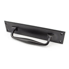 Aged Bronze 300mm Art Deco Pull Handle on Backplate | From The Anvil-On Backplate-Yester Home