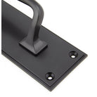 Aged Bronze 300mm Art Deco Pull Handle on Backplate | From The Anvil-On Backplate-Yester Home