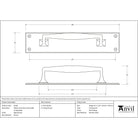 Aged Bronze 300mm Art Deco Pull Handle on Backplate | From The Anvil-On Backplate-Yester Home