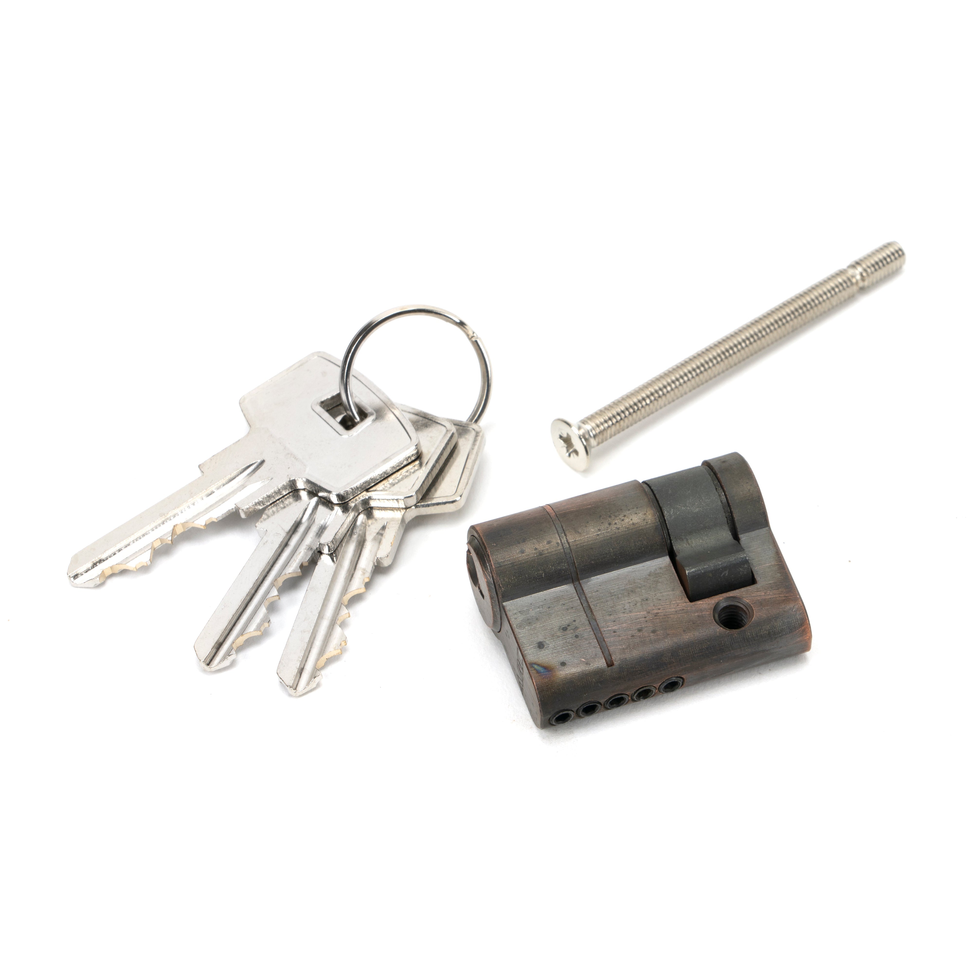 Aged Bronze 30/10 5pin Single Cylinder | From The Anvil-Euro Cylinders-Yester Home