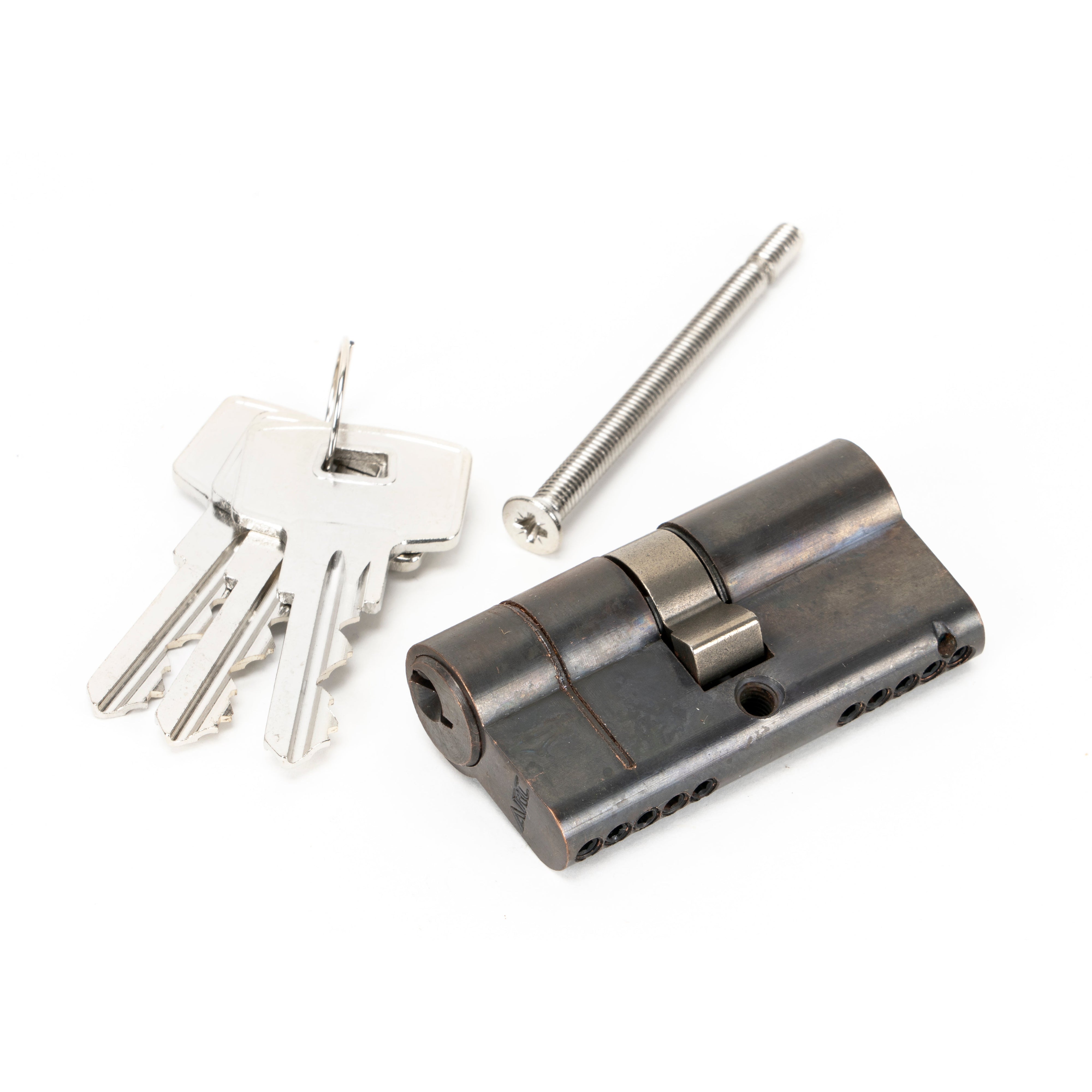Aged Bronze 30/30 5pin Euro Cylinder | From The Anvil-Euro Cylinders-Yester Home
