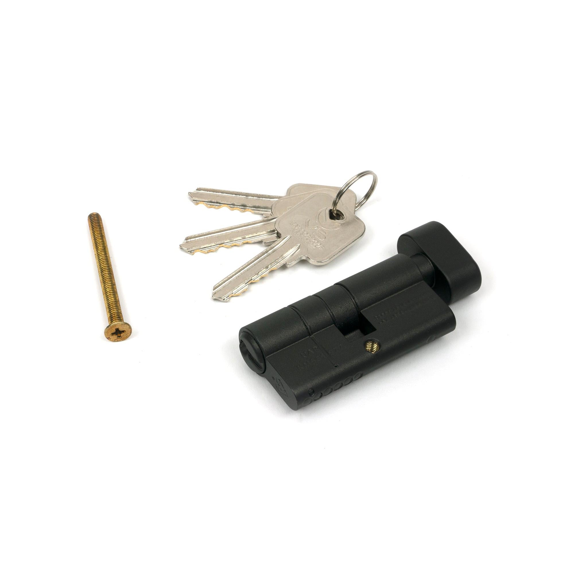 Aged Bronze 30/30 5pin Euro Cylinder/Thumbturn KA | From The Anvil - Euro Cylinders - From The Anvil - Yester Home