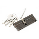 Aged Bronze 35/45 5pin Euro Cylinder | From The Anvil-Euro Cylinders-Yester Home