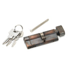 Aged Bronze 35T/45 5pin Euro Cylinder/Thumbturn | From The Anvil-Euro Cylinders-Yester Home