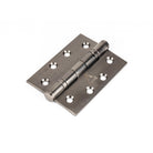 Aged Bronze 4" Ball Bearing Butt Hinge (pair) ss | From The Anvil-Butt Hinges-Yester Home