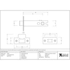 Aged Bronze 4" Heavy Duty Latch - Latches - From The Anvil - Yester Home