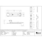 Aged Bronze 4" Universal Bolt | From The Anvil - Bolts - From The Anvil - Yester Home