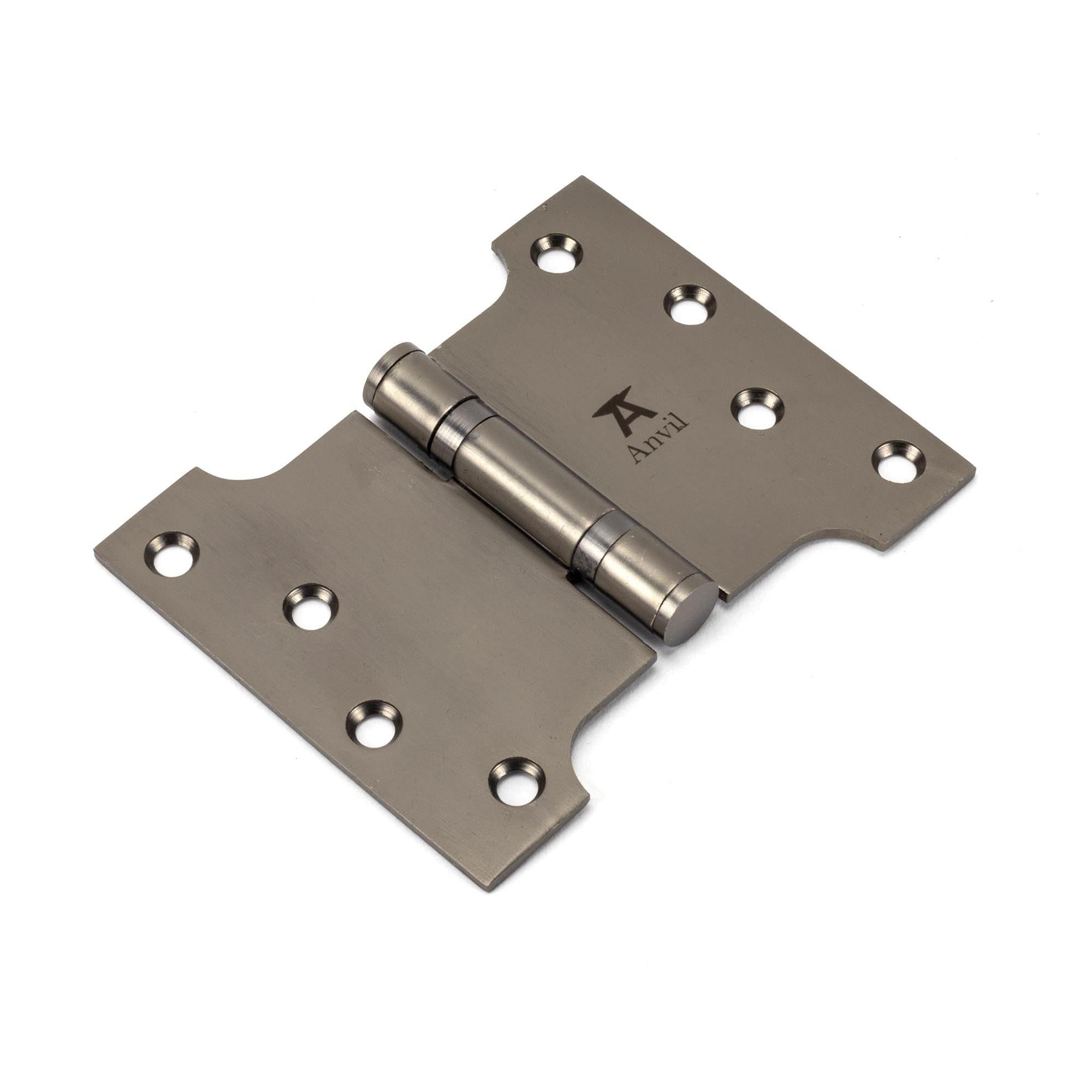 Aged Bronze 4" x 3" x 5"  Parliament Hinge (pair) ss | From The Anvil - Parliament Hinges - From The Anvil - Yester Home