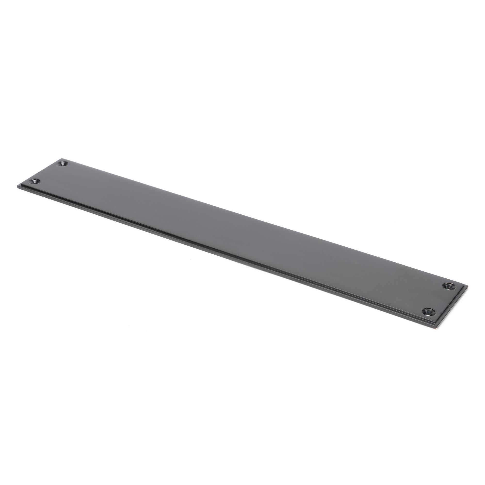 Aged Bronze 425mm Art Deco Fingerplate | From The Anvil - Fingerplates - From The Anvil - Yester Home