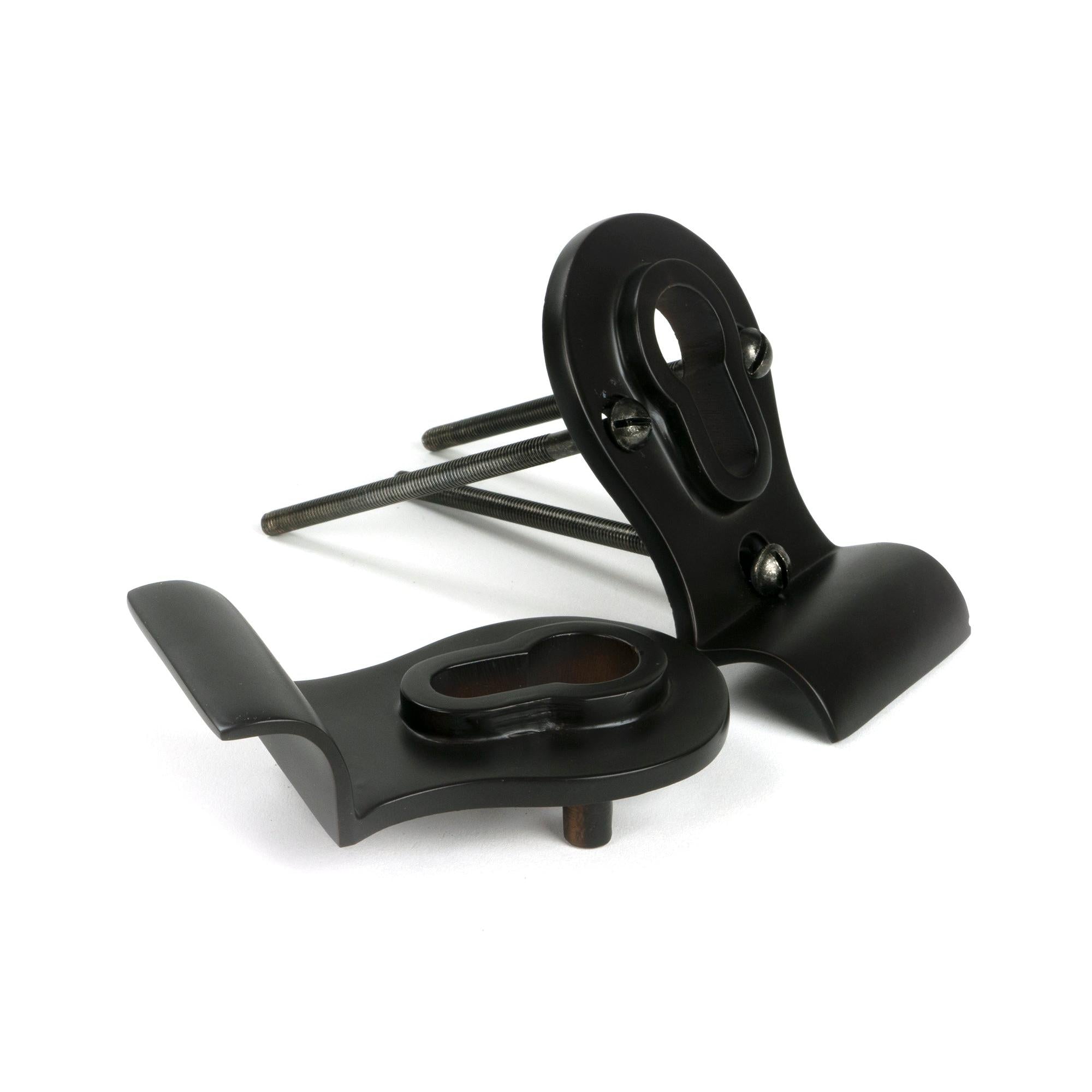 Aged Bronze 50mm Euro Door Pull (Back to Back fixings) | From The Anvil - Euro Pulls - From The Anvil - Yester Home