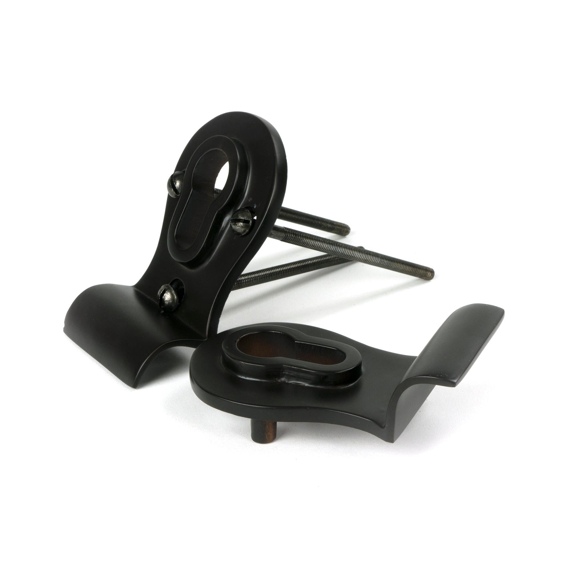 Aged Bronze 50mm Euro Door Pull (Back to Back fixings) | From The Anvil - Euro Pulls - From The Anvil - Yester Home