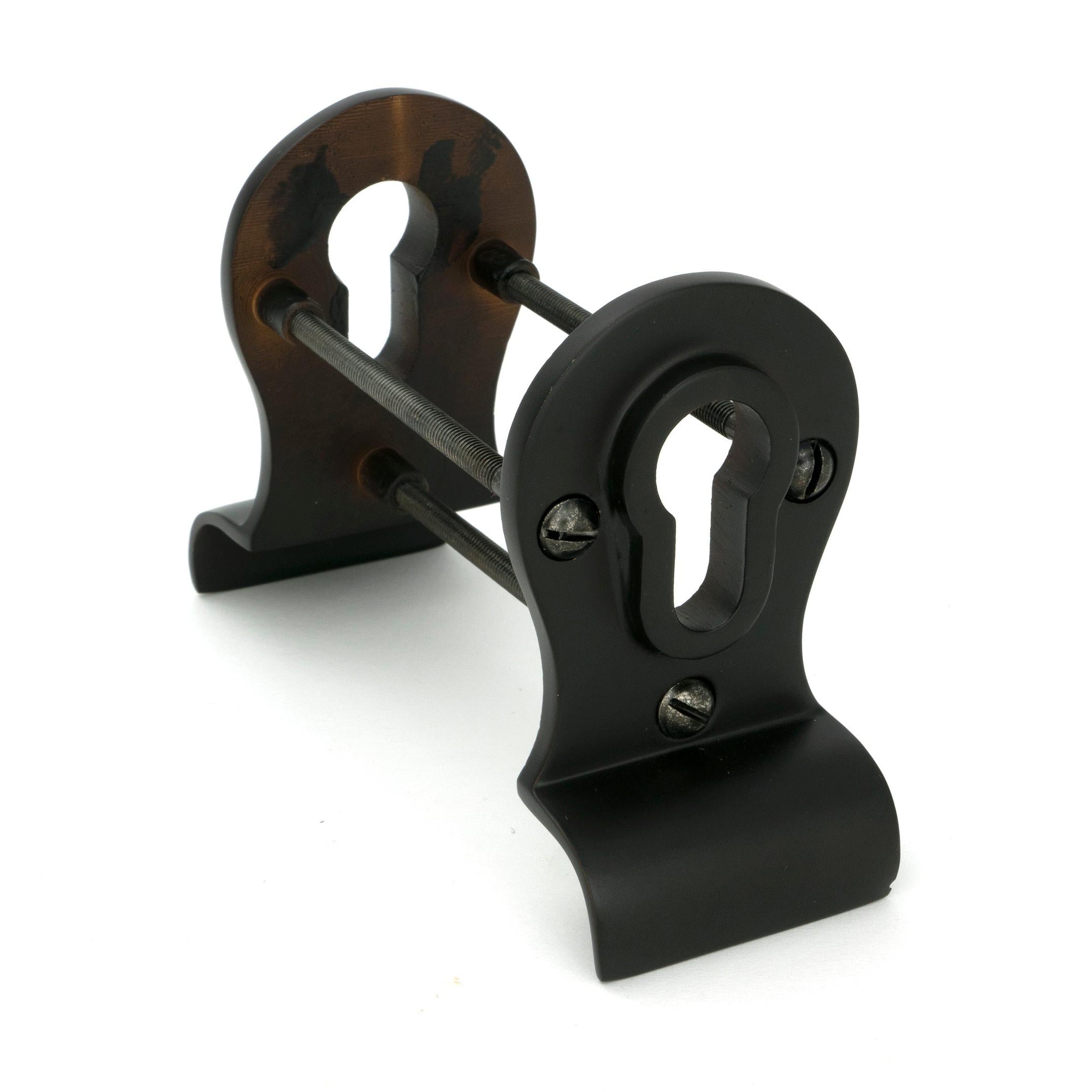 Aged Bronze 50mm Euro Door Pull (Back to Back fixings) | From The Anvil - Euro Pulls - From The Anvil - Yester Home