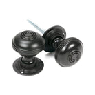 Aged Bronze 50mm Prestbury Mortice/Rim Knob Set | From The Anvil - Mortice Knobs - From The Anvil - Yester Home