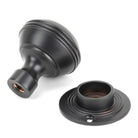 Aged Bronze 50mm Prestbury Mortice/Rim Knob Set | From The Anvil - Mortice Knobs - From The Anvil - Yester Home