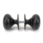 Aged Bronze 57mm Mushroom Mortice/Rim Knob Set | From The Anvil-Mortice Knobs-Yester Home