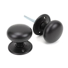 Aged Bronze 57mm Mushroom Mortice/Rim Knob Set | From The Anvil-Mortice Knobs-Yester Home