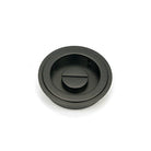 Aged Bronze 60mm Art Deco Round Pull - Privacy Set | From The Anvil-Cabinet Pulls-Yester Home