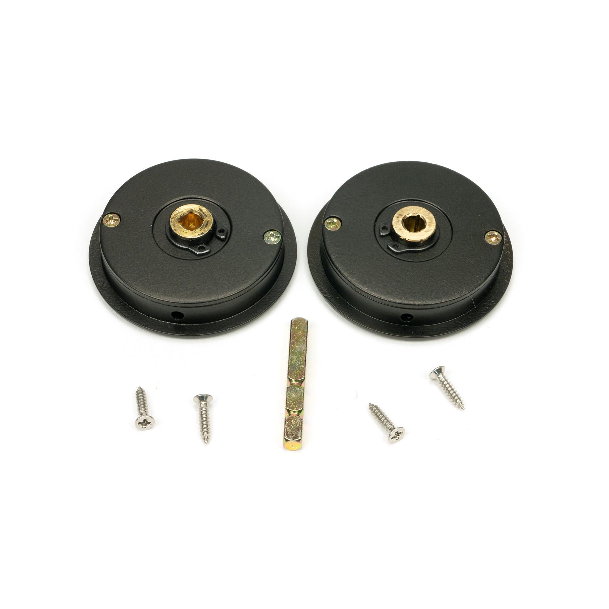 Aged Bronze 60mm Plain Round Pull - Privacy Set | From The Anvil - Cabinet Pulls - From The Anvil - Yester Home
