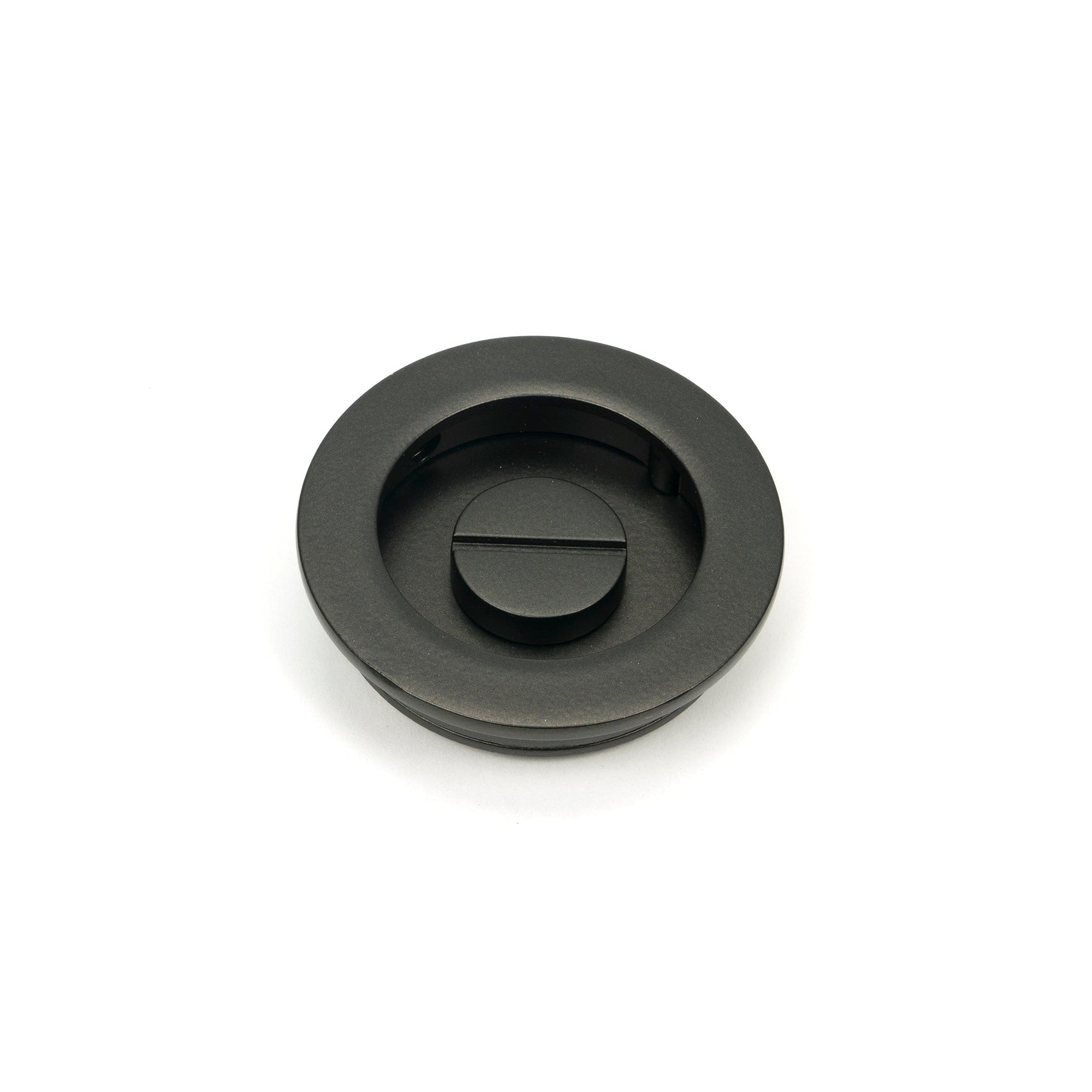 Aged Bronze 60mm Plain Round Pull - Privacy Set | From The Anvil-Cabinet Pulls-Yester Home