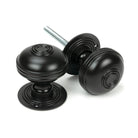 Aged Bronze 63mm Prestbury Mortice/Rim Knob Set | From The Anvil - Mortice Knobs - From The Anvil - Yester Home