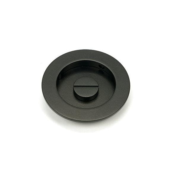 Aged Bronze 75mm Plain Round Pull - Privacy Set | From The Anvil-Cabinet Pulls-Yester Home
