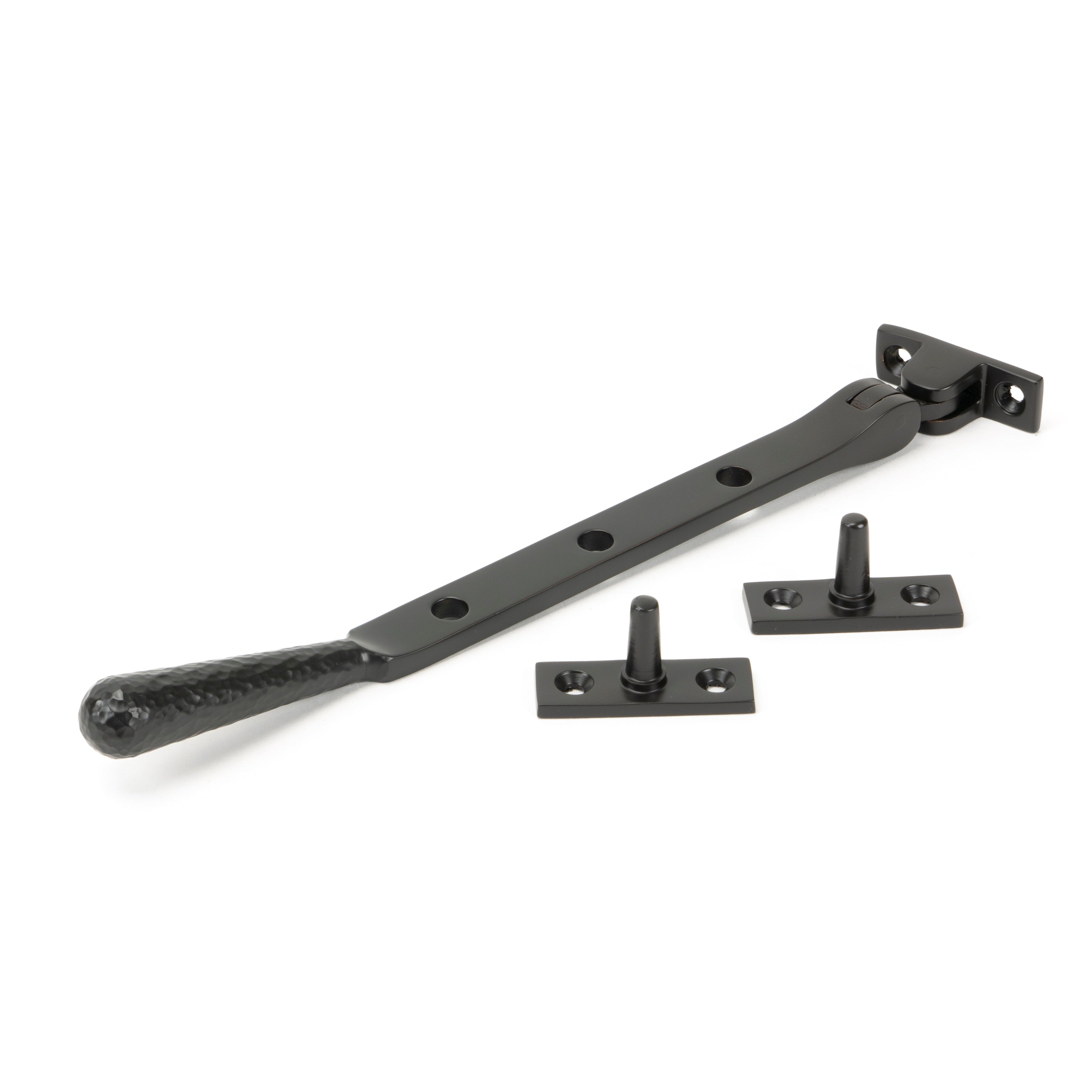 Aged Bronze 8" Hammered Newbury Stay | From The Anvil-Stays-Yester Home