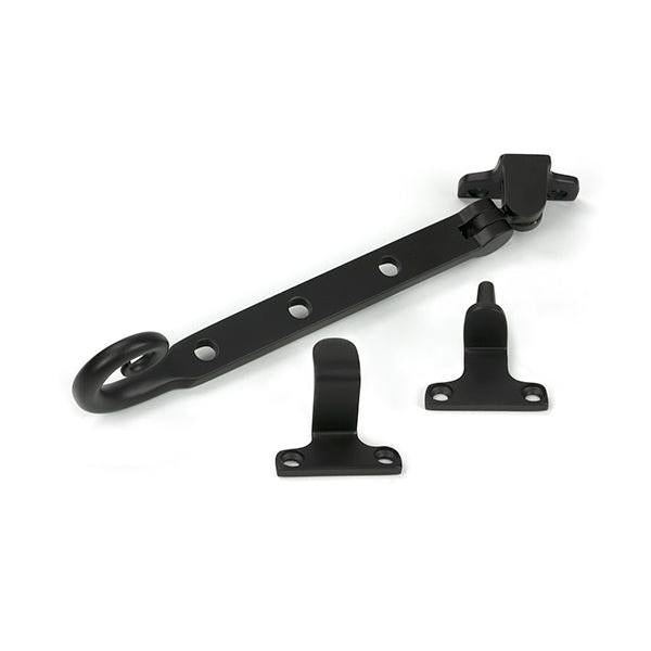 Aged Bronze 8" Monkeytail Stay (Steel Window) - Stays - From The Anvil - Yester Home