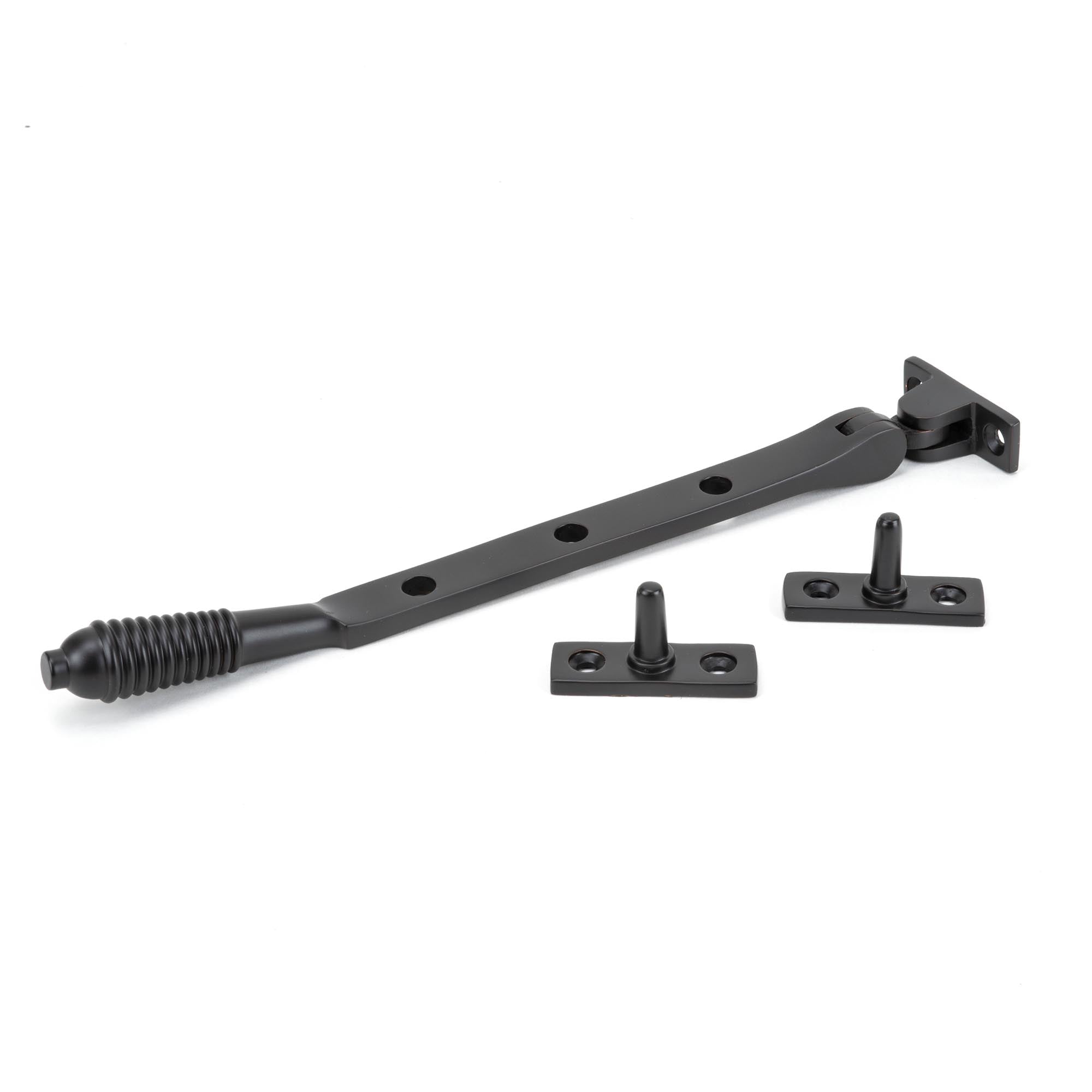 Aged Bronze 8" Reeded Stay | From The Anvil - Stays - From The Anvil - Yester Home