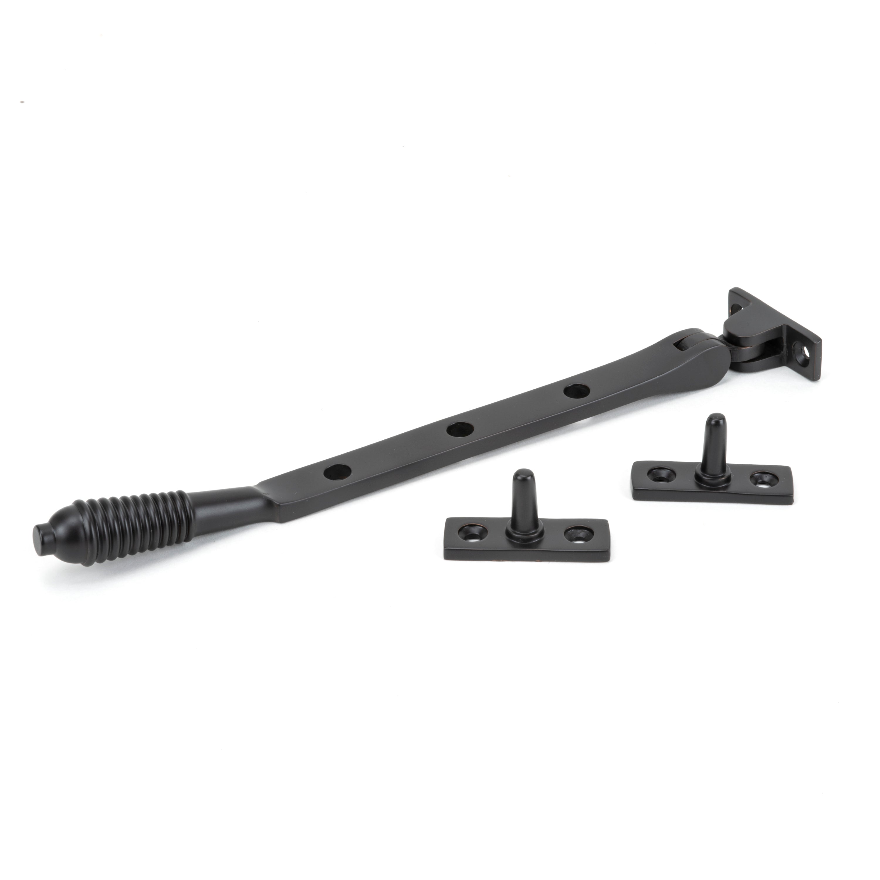 Aged Bronze 8" Reeded Stay | From The Anvil-Stays-Yester Home