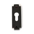 Aged Bronze Art Deco Euro Escutcheon | From The Anvil - Euro Escutcheons - From The Anvil - Yester Home