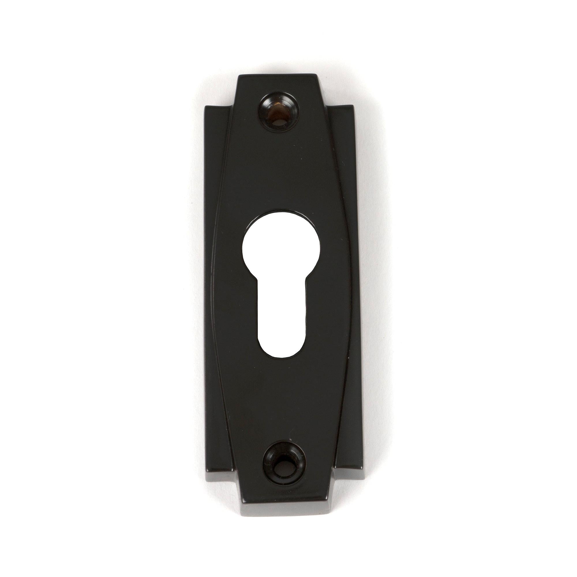 Aged Bronze Art Deco Euro Escutcheon | From The Anvil - Euro Escutcheons - From The Anvil - Yester Home
