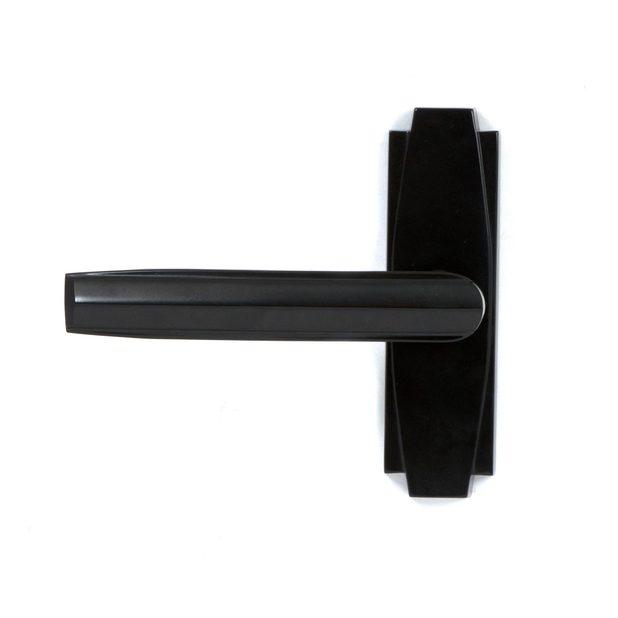 Aged Bronze Art Deco Lever on Rose Set | From The Anvil - Lever on Rose - From The Anvil - Yester Home