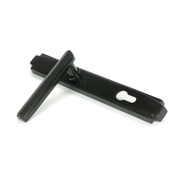 Aged Bronze Art Deco Slimline Lever Espag. Lock Set | From The Anvil-Espagnolette-Yester Home