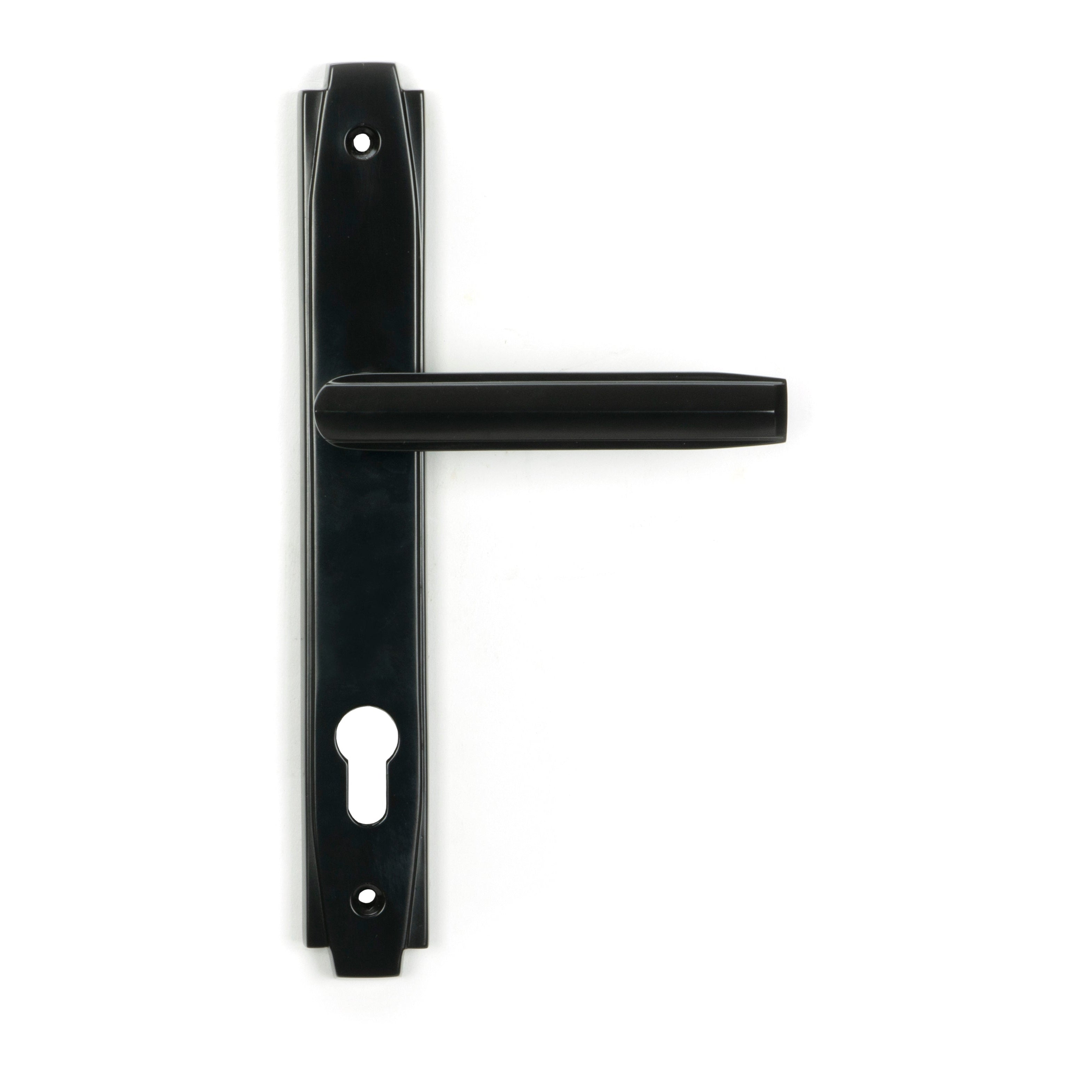 Aged Bronze Art Deco Slimline Lever Espag. Lock Set | From The Anvil-Espagnolette-Yester Home