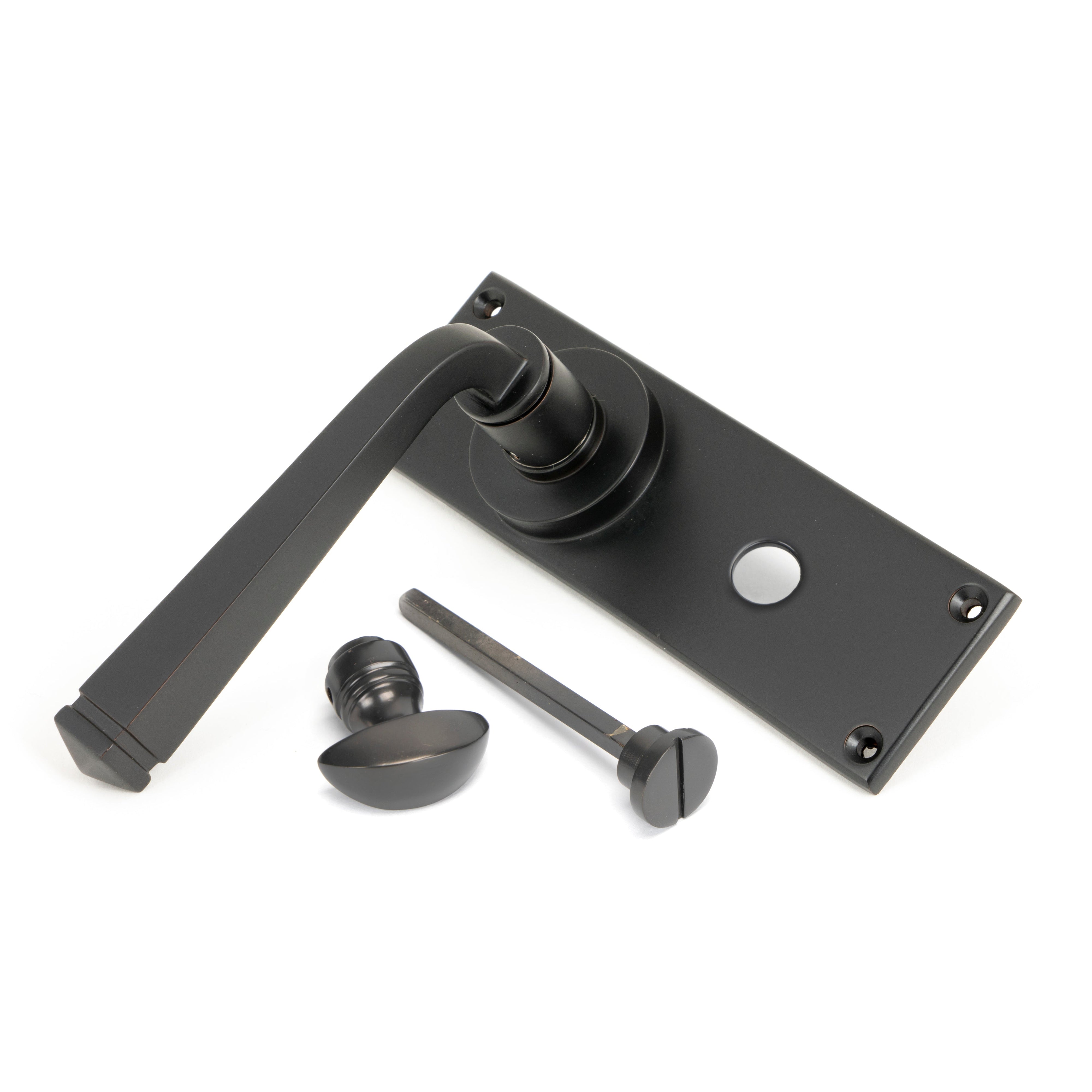 Aged Bronze Avon Lever Bathroom Set | From The Anvil-Lever Bathroom-Yester Home