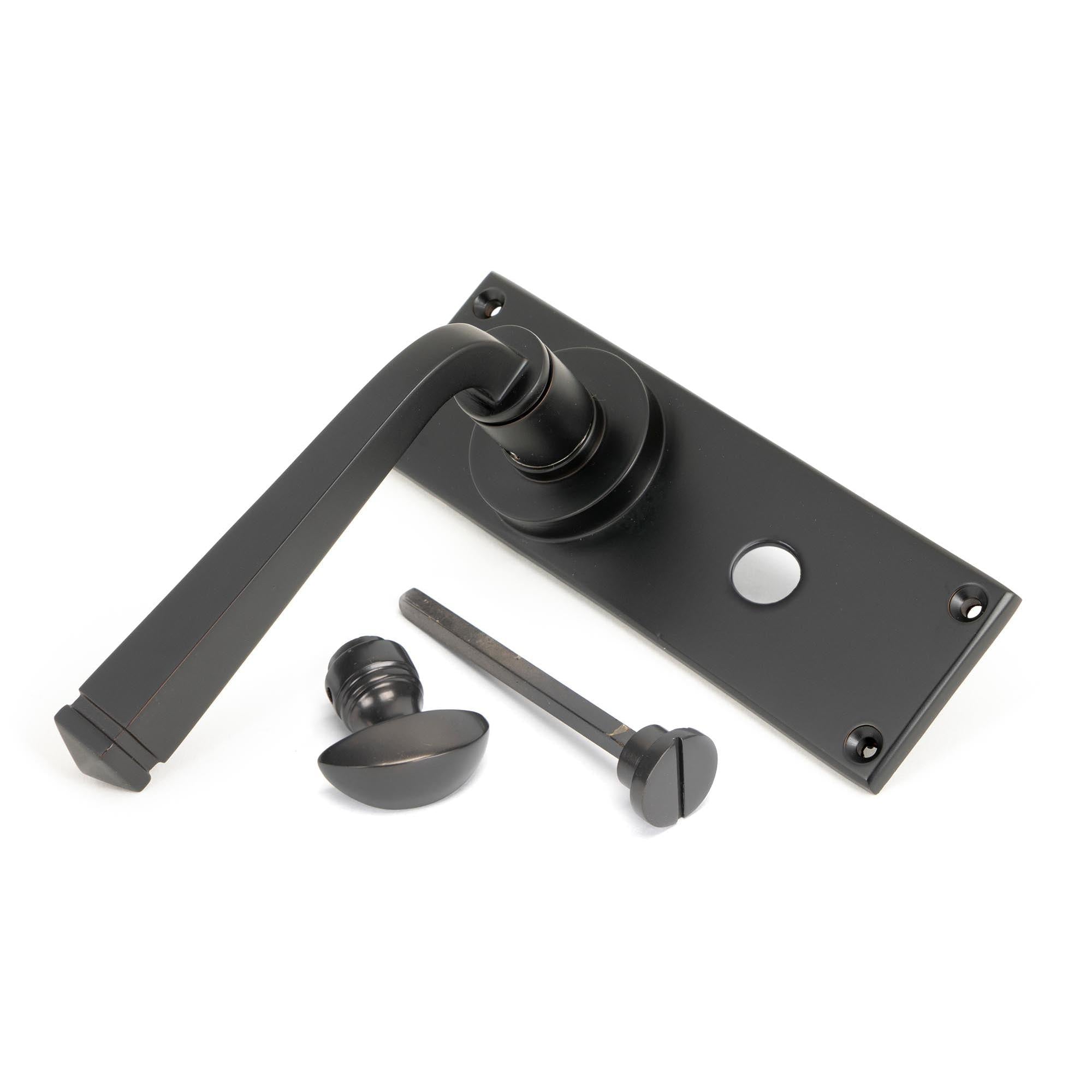 Aged Bronze Avon Lever Bathroom Set | From The Anvil - Lever Bathroom - From The Anvil - Yester Home