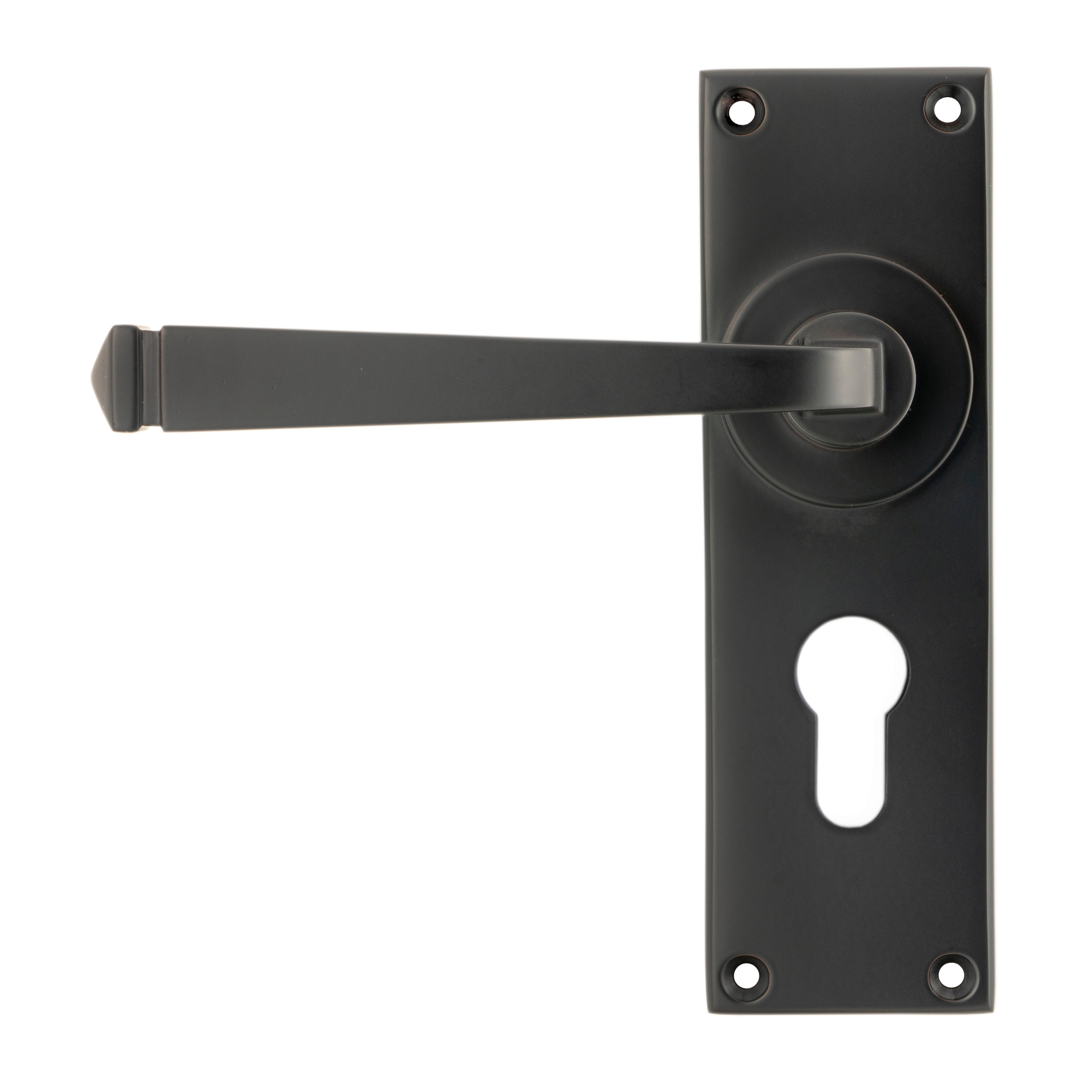 Aged Bronze Avon Lever Euro Lock Set | From The Anvil-Lever Euro-Yester Home