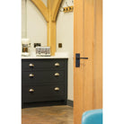 Aged Bronze Avon Lever Latch Set | From The Anvil-Lever Latch-Yester Home