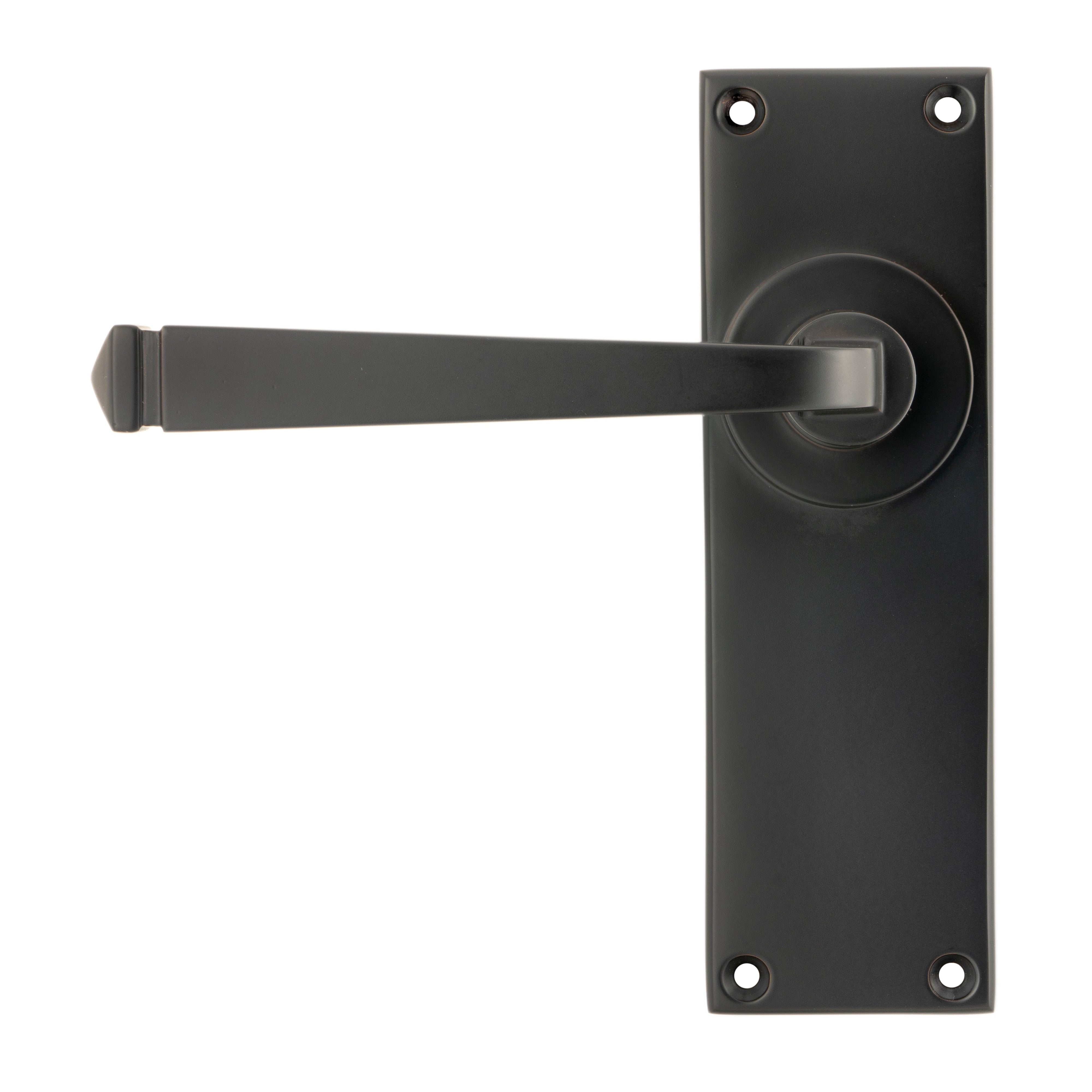 Aged Bronze Avon Lever Latch Set | From The Anvil-Lever Latch-Yester Home